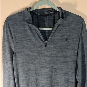 Spyder Charcoal Quarter-Zip Pullover